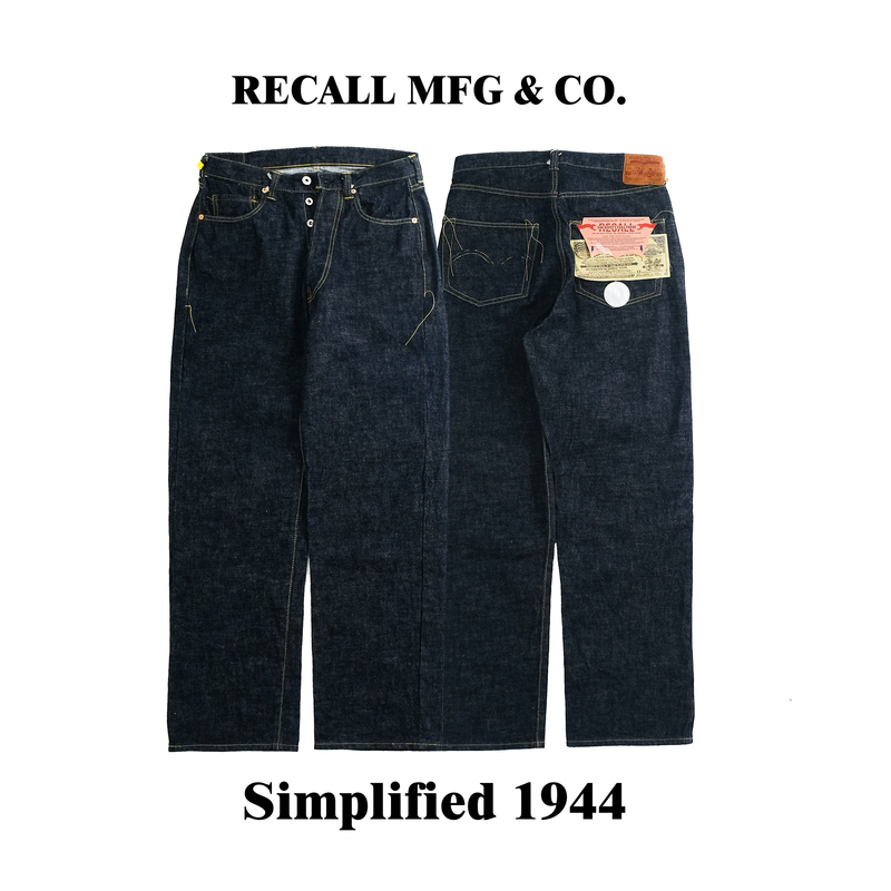Recall S528Xx Single-Piece Handmade Battle Red-Ear Denim Jeans, American Retro, Mid-High Waist, Loose Straight-Leg Recall S528Xx Single-Piece Handmade Battle Red-Ear Denim Jeans, American Retro, Mid-High Waist, Loose Straight-Leg