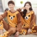 Phim hoạt hình mùa xuân và mùa thu Bộ đồ lót đệm mùa đông Bộ đồ đôi cho học sinh
