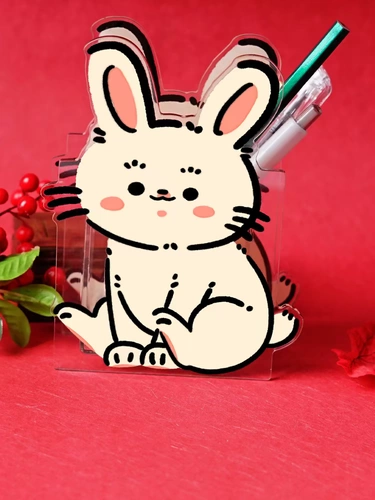 Акриловый держатель для ручек для школьников, милые канцтовары, делается под заказ