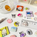 Индивидуальные акриловые таблетки 2 см. Маленькие кусочки пластины DIY Прозрачный двойной противоположный половой пятно 4 см. Гуманоидный орнамент.