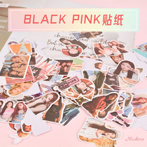 blackpink hand account stickers powder and Ink support star surrounding jennierosejisoolisa with stickers