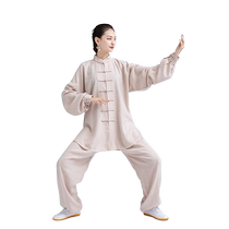 Tai Chi suit for men spring and summer practice suit Tai Chi suit for middle-aged and elderly women Chinese style martial arts suit