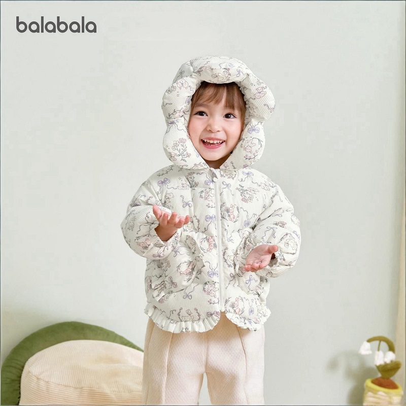 巴拉巴拉童装宝宝羽绒服女童2025新款冬装厚外套婴儿衣服保暖上衣