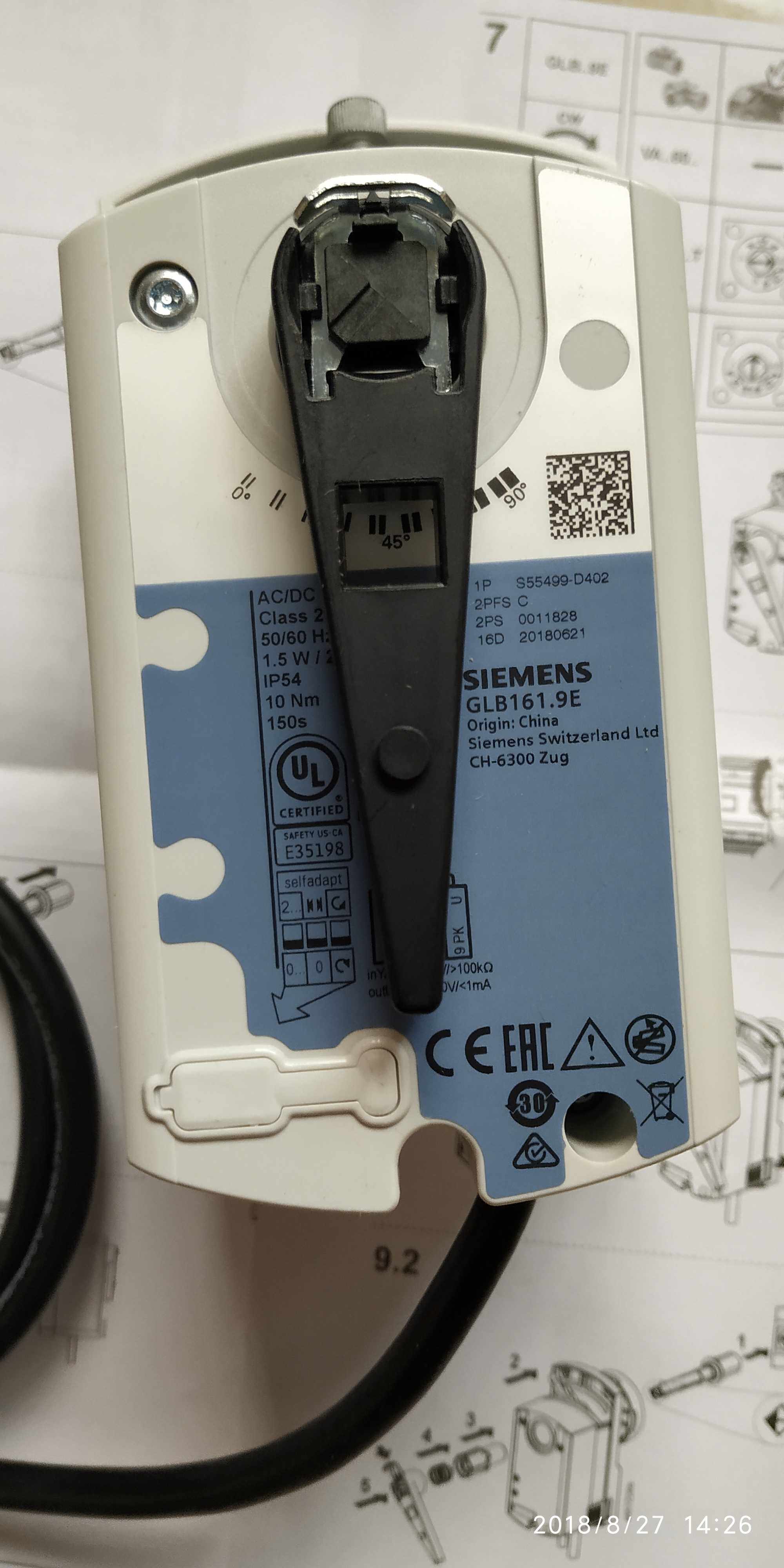 Original GLB341 9E SIEMENS GLB161 9E electric ball valve actuator Siemens agent