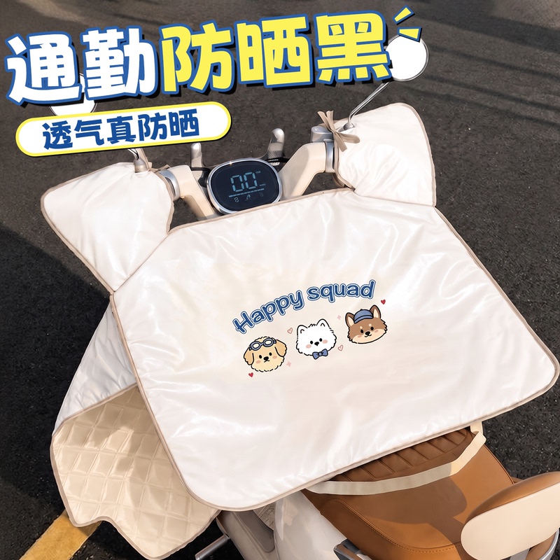 Electric Vehicle Windshield Cover, Summer Thin Sunshade, Battery Motorcycle Windproof and Waterproof, New Model Suitable for All Seasons