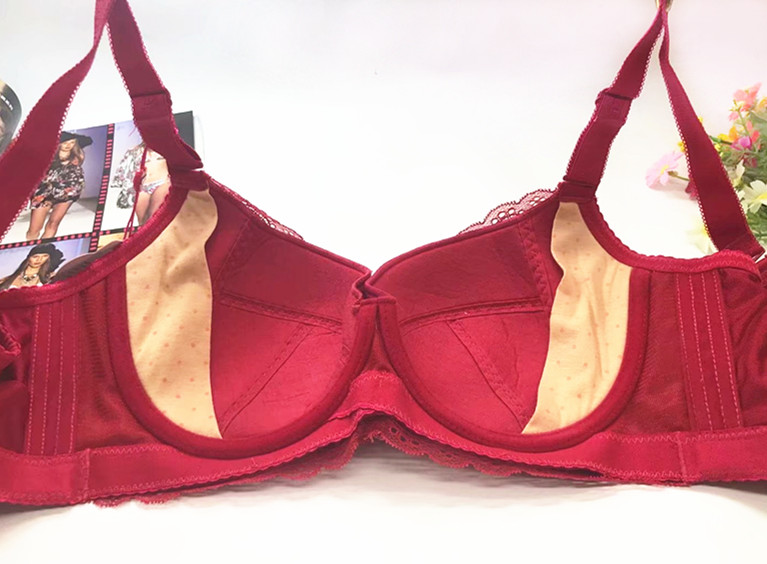Mùa hè ren áo ngực mỏng cup C kích thước lớn chất béo mm lớn ngực nhỏ tập hợp điều chỉnh đồ lót phụ nữ áo lót nữ mút dầy
