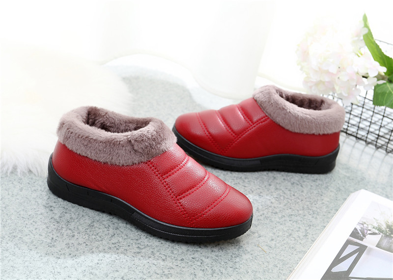 Mùa đông mới cũ của phụ nữ Bắc Kinh giày cotton cộng với nhung tuyết ấm áp boot cổ ngắn nữ
