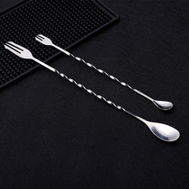 Stainless steel bar more bar spoon stirring rod bartending more stirring more stirring spoon bartending spoon Spiral bar more