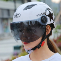 Motorcycle helmets and mens summer helmets safety helmets electric battery cars all helmets breathable Four Seasons Harley semi-helmets electric Moxia