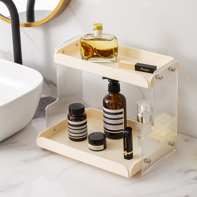 Net red acrylic cosmetics storage rack wash table multi-layer home bedside light luxury desktop shelf corner