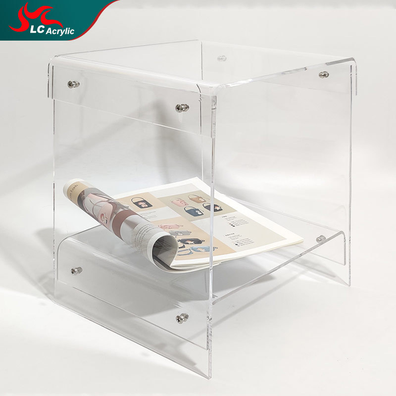 Ins acrylic transparent bedside cabinet Nordic minimal double tea couch side several small household tea cabinets