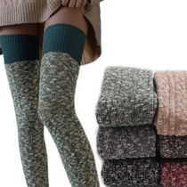 Lengthened high cylinder socks over knee-long cylinder socks Womens autumn and winter warmth 