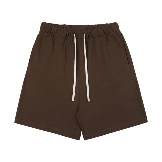 American 350G heavy drawstring shorts summer knitted terry ກາງເກງຫ້າຈຸດ ຍີ່ປຸ່ນ retro ວ່າງກິລາກາງແຈ້ງ