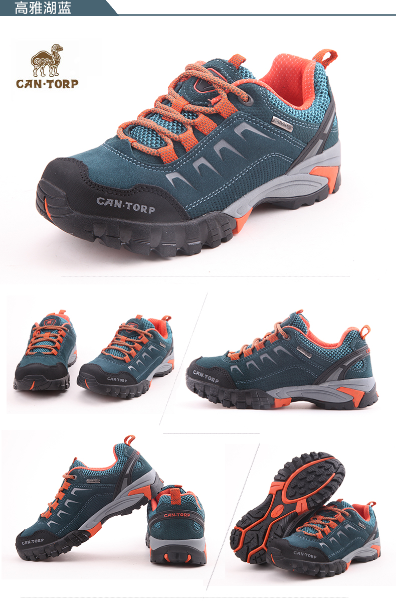 Giày leo núi Cantorp lạc đà nữ đích thực mùa hè mùa thu thoáng khí sneakers ngoài trời giày đi bộ thoáng khí nhẹ - Khởi động ngoài trời giày chống trơn trượt