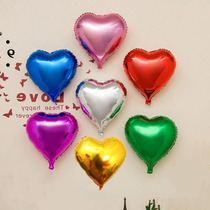 INS heart-shaped aluminum film love balloon Birthday party dress up wedding wedding background decoration supplies aluminum foil balloon
