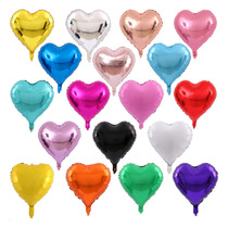 INS heart - shaped aluminum film love balloon birthday party dress marriage celebration background arrangement supplies aluminum foil balloon