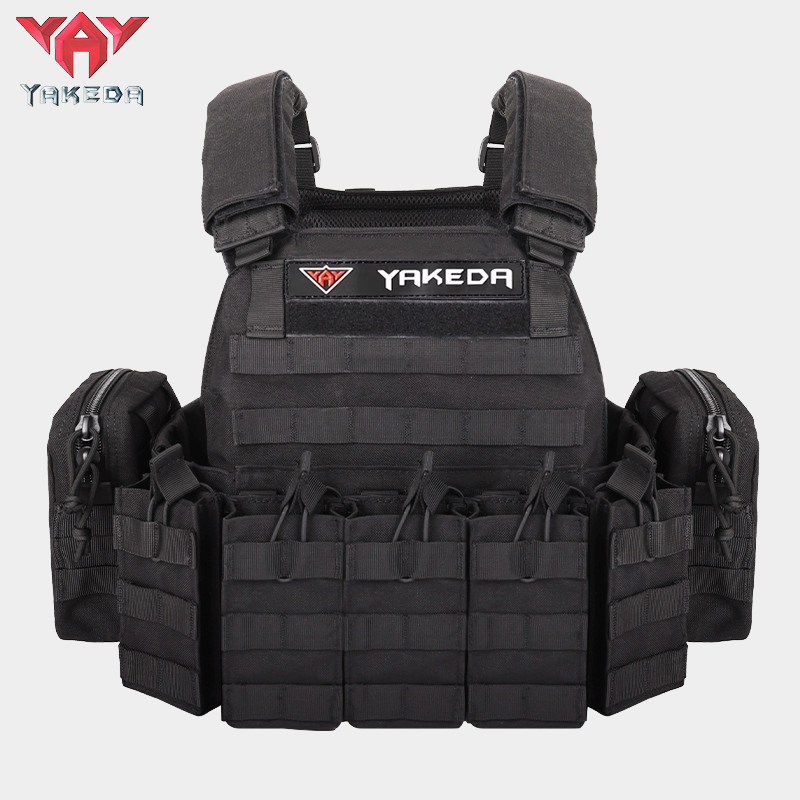 Тактический жилет Yakoda mk3 с боковым креплением на груди, боевая форма, черный боевой жилет для военных игр, хлопушка для снаряжения