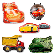 Fire truck truck Off-road truck racing car Aluminum foil balloon car tank