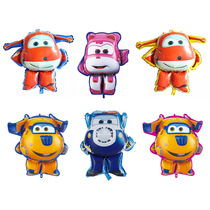 Super flying man aluminum foil balloon Ledi aircraft balloon Aircraft aluminum foil balloon cartoon aluminum foil balloon