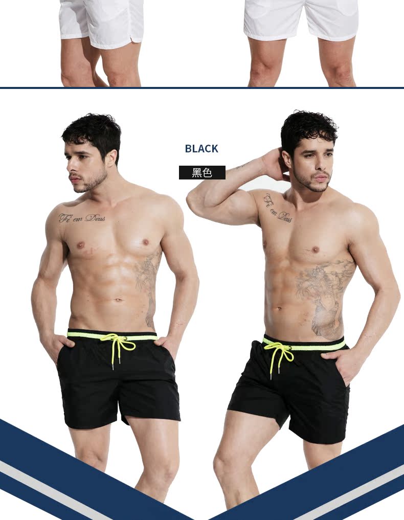Desmiit trên quần đi biển quần lửng nam mỏng đi biển quần short kỳ nghỉ ba điểm quần khô nhanh giản dị 	quần áo đôi đi biển hà nội