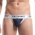 Desmiit hình trên quần lót nam thong eo thấp sex U lồi gợi cảm hip đôi T quần quan lot khe nam G-string