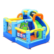 Doctor Dolphin Inflatable Castle childrens trampoline home inflatable castle slide trampoline indoor outdoor naughty castle