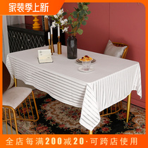 Pure colour tea table cloth art table fabric red modern minimalist table cloth Nordic wind living room table cushion day style home table cloth