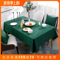 Ink Green Table Cloth American Rectangular West Dining Table Light Extravagant Modern Minima Nordic Tea Table Cloth Art Cover Towels