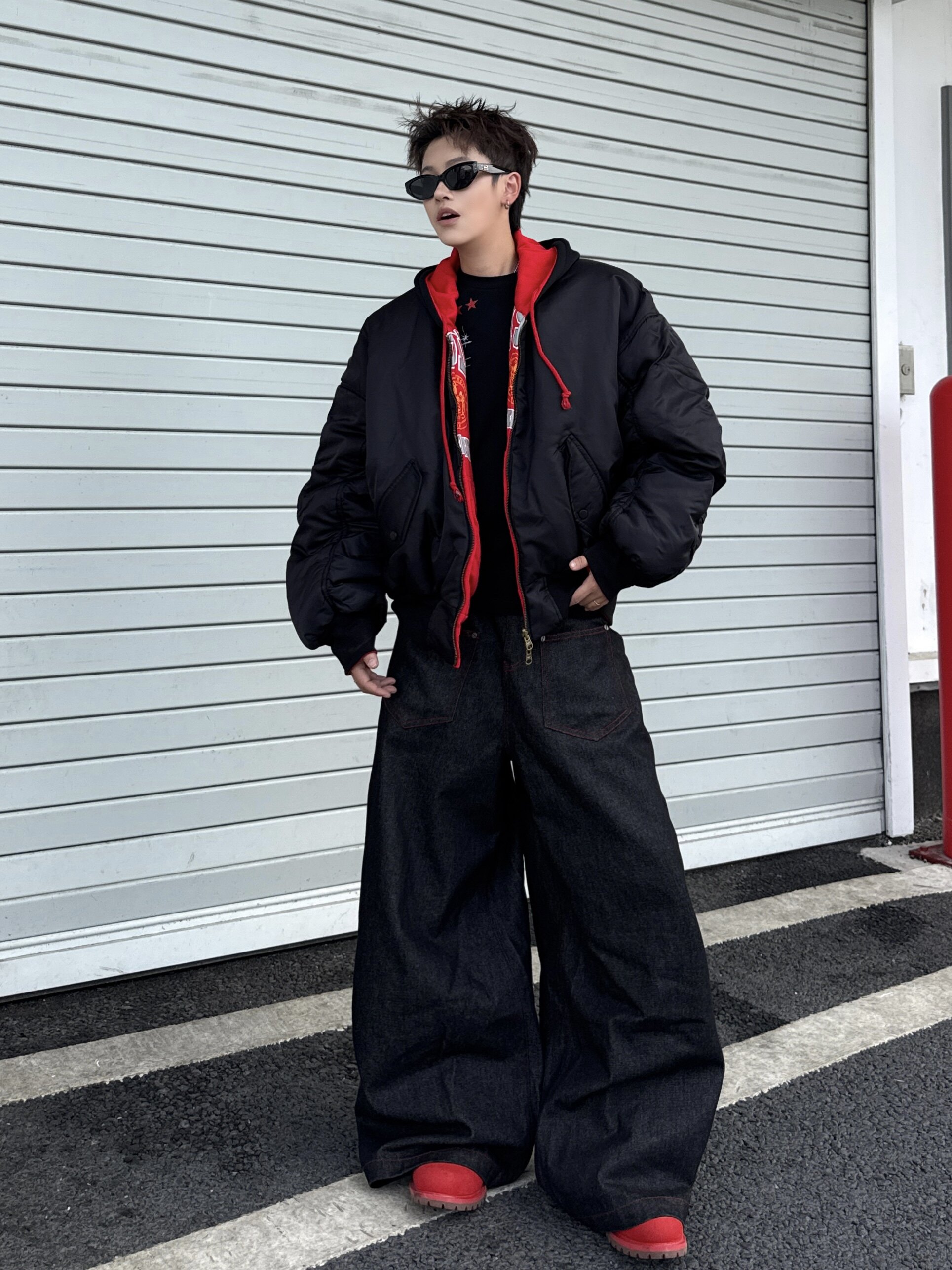 Grailz × LEARLPROJECT G/R フリースライニングパーカー GRAILZ 