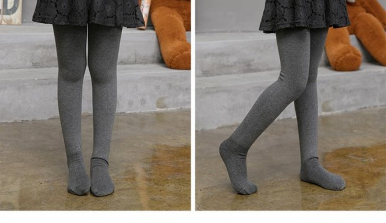 Cô gái mùa thu và mùa đông dày lên cộng với quần nhung đen của trẻ em vớ cotton trong vớ nhảy trắng trẻ em lớn vớ công chúa cho bé gái
