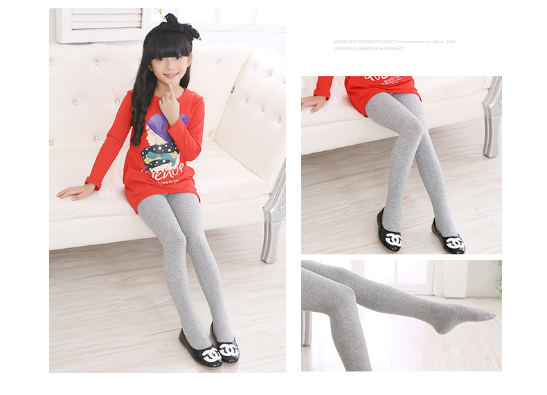 Trẻ em nhảy vớ cô gái quần lót mùa thu và mùa đông dày cộng với nhung mặc quần cotton trắng vớ xà cạp vớ lưới thoáng khí
