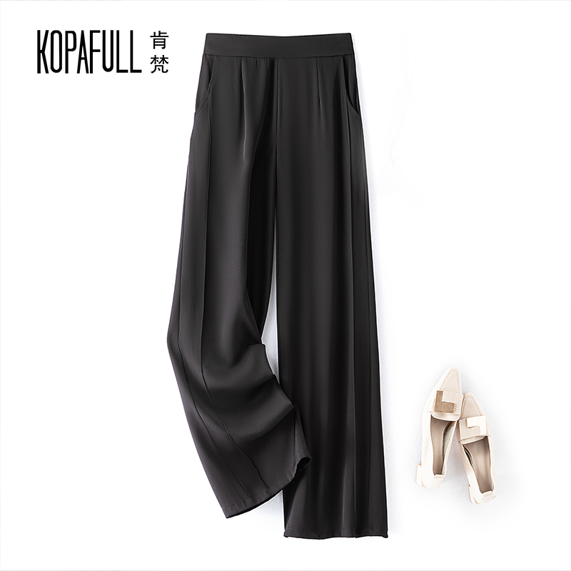 2026 Summer Heavyweight Silk Trousers for Women, High-End Brand, Slimming Mulberry Silk Wide-Leg Pants, Hangzhou Silk Wide-Leg Pants 2026 Summer Heavyweight Silk Trousers for Women, High-End Brand, Slimming Mulberry Silk Wide-Leg Pants, Hangzhou Silk Wide-Leg Pants