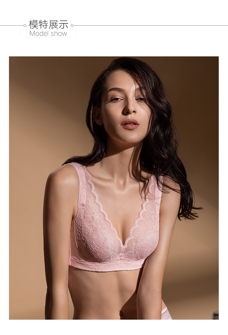 Ya Lili đồ lót nữ ngực lớn khoe phần mỏng gợi cảm làm đẹp trở lại kích thước lớn bên áo ngực YW8729 - Strapless Bras ao lot cho nguoi nguc to