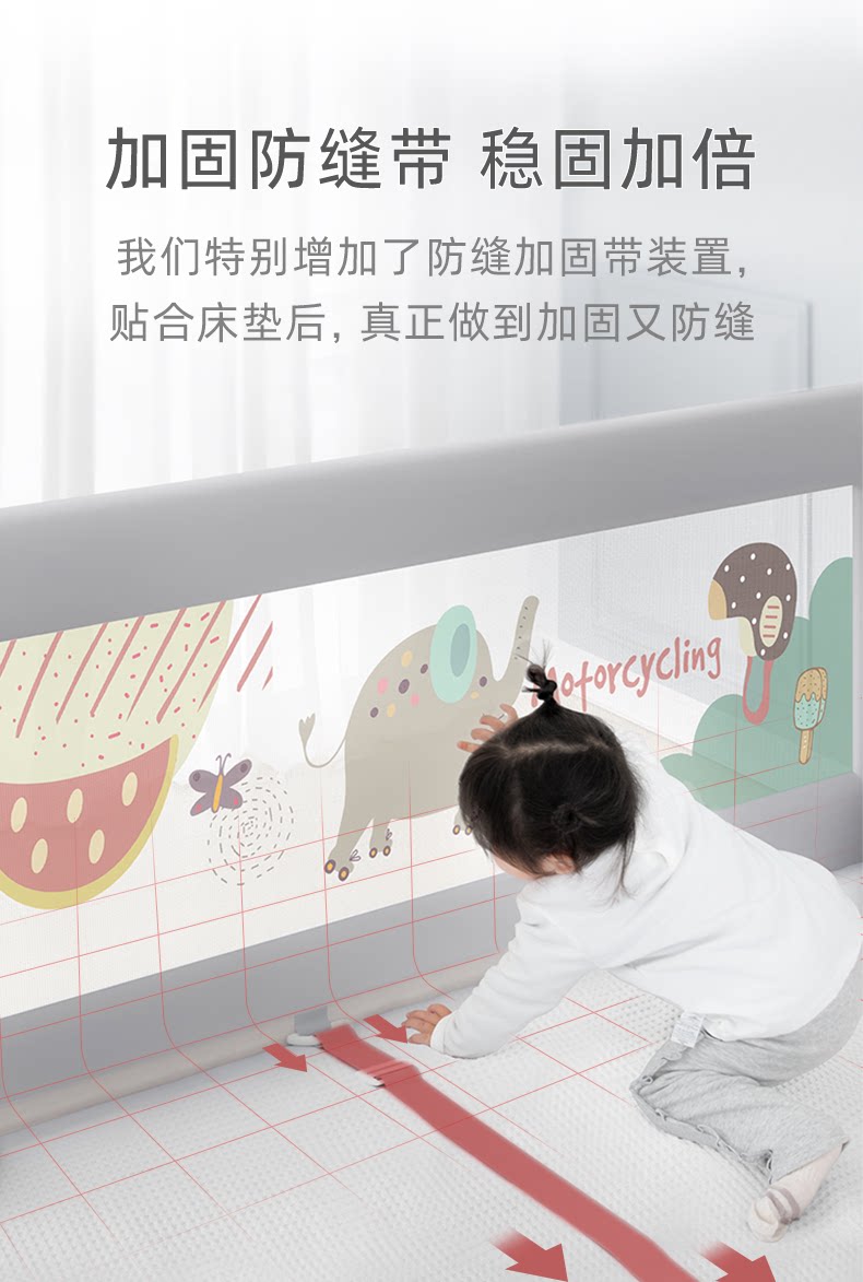 Rabbit Beile Bed Fence Baby Children Anti-fall Bed Baffle Baby Anti ...