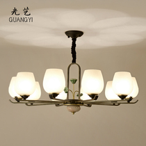 New Chinese chandelier living room modern LED round bedroom lamp Chinese style restaurant study simple creative lamps