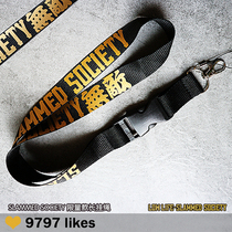 Cola Tide play modified car SLAMMEDSOCIETY invincible bronzing long lanyard keychain work card club