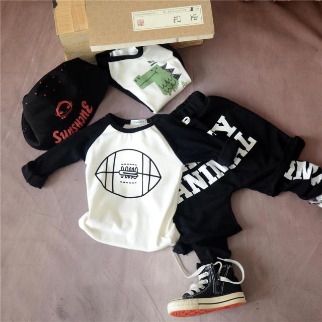 Boy T-shirt Long sleeves Children's baby pure cotton bottom blouse inserts shoulder sleeves T-shirt 2020 Spring Korean version of the new children's clothing