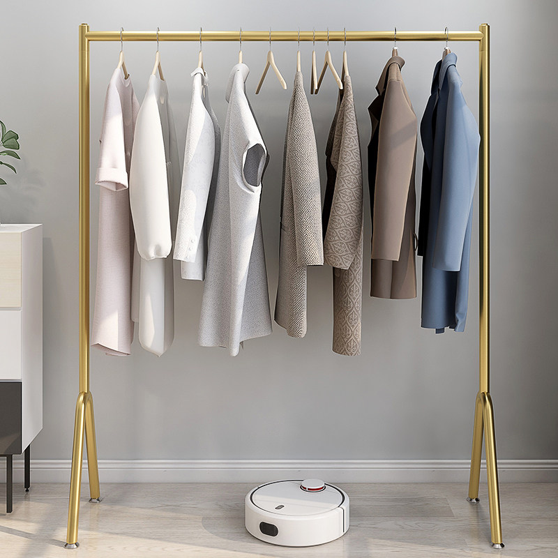 Floor hanghanger clothes hanger Indoor clotheshorse Clothes Rod Women Clothing Children's Dormitory Balcony Home Nordic Clothes Racks rack-Taobao
