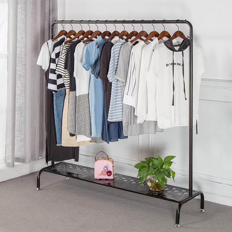 New simple clothes hanger floor hanger bedroom dustproof multi-functional space-saving household economy simple and modern