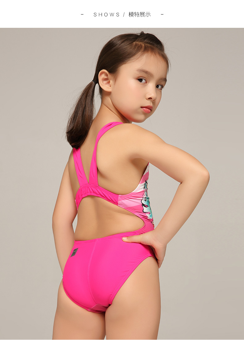 ZOKE trẻ em lớn đào tạo cô gái đồ bơi Bao Li trẻ em Xiêm chuyên nghiệp tam giác lãng mạn đồ bơi cô gái - Bộ đồ bơi của Kid đồ bơi bé gái