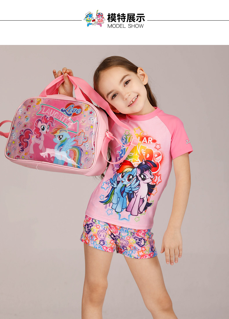 Bộ đồ bơi cho bé gái ZOKE Baby Xiaoma Baoli Split Girl Sophia Bộ đồ bơi bé trai khô nhanh - Bộ đồ bơi của Kid áo tắm bé gái