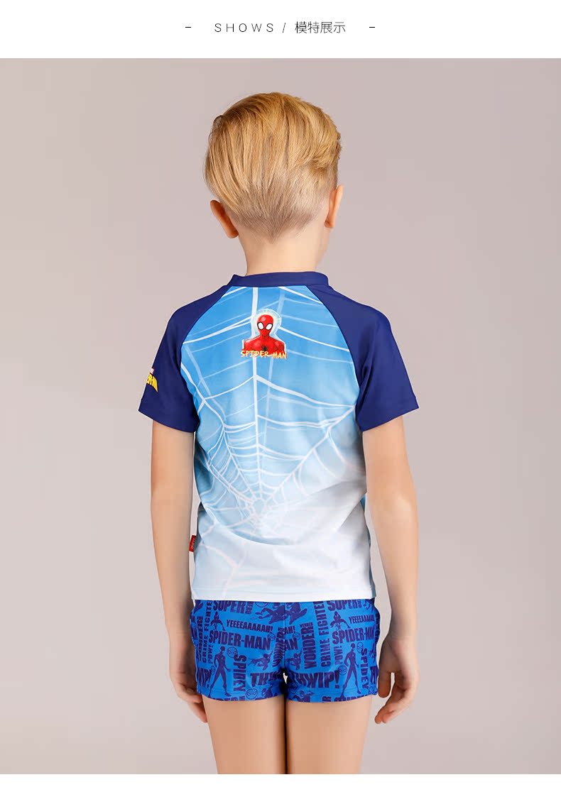 Chau Ke Children Tách đồ bơi Boy Transformers Autobots Big Boy Đồ bơi Bumblebee Boxer - Bộ đồ bơi của Kid đồ bơi cho bé