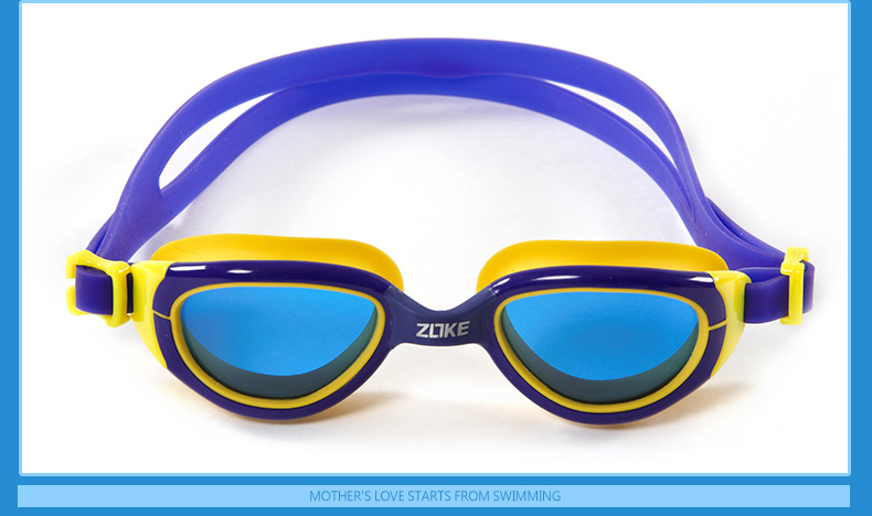 Kính râm cao cấp dành cho trẻ em Chau Ke màu phẳng pha trộn UV Bảo vệ kính bơi cho bé trai và bé gái - Goggles kính bơi cận speedo