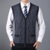 ZERO-ALL áo len trung niên và tuổi già nam cha tải len dệt kim ông già vest vest vest nam cao cấp Dệt kim Vest