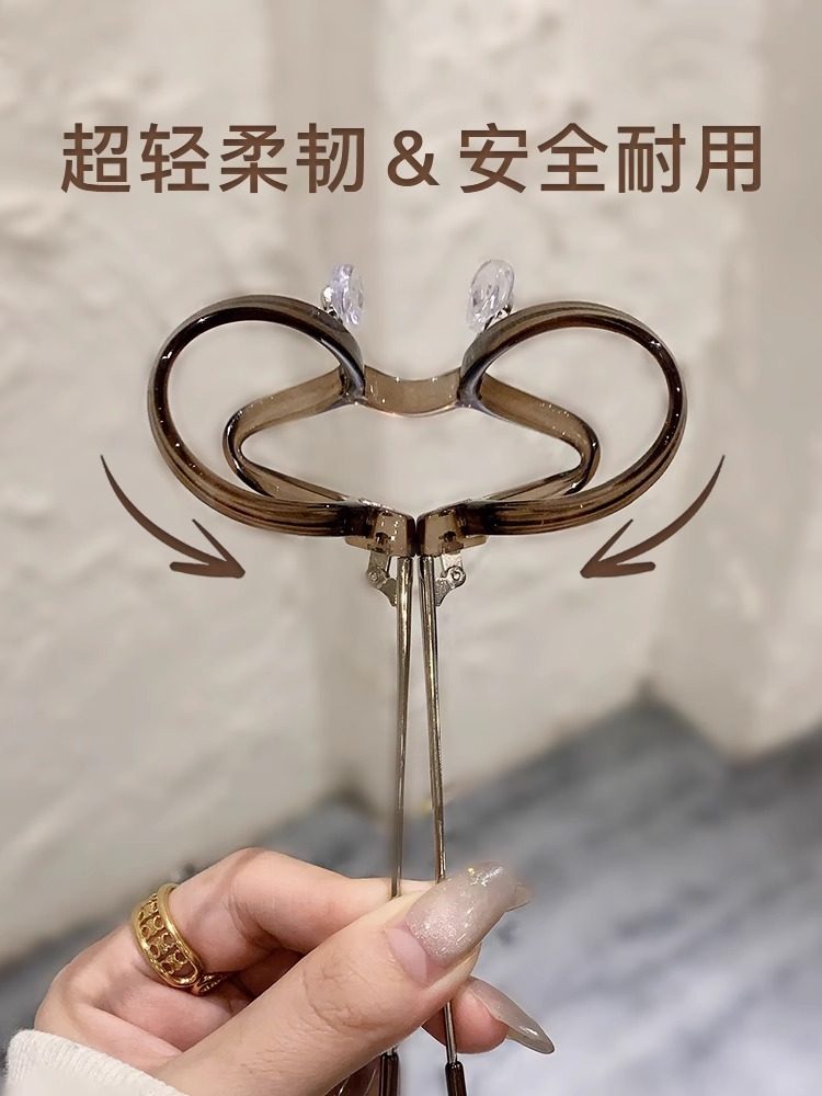 Retro Round Frame Glasses for Women, Suitable for Prescription Lenses, Artistic Style, Slimming Effect, Ultra-Light Brown Frame