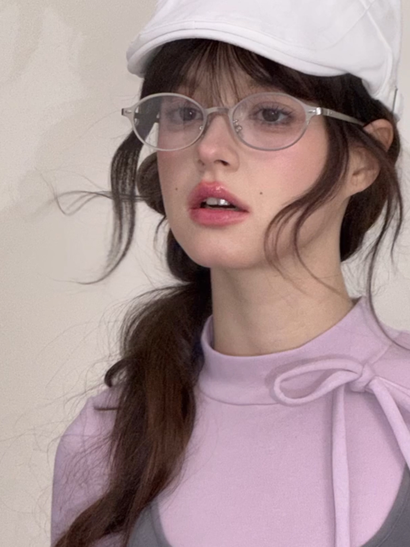 Trendy Metal Silver-Rimmed Oval Eyeglass Frames for Women, Suitable for Prescription Lenses, Vintage Artistic Small Frame Non-Prescription Glasses Frames