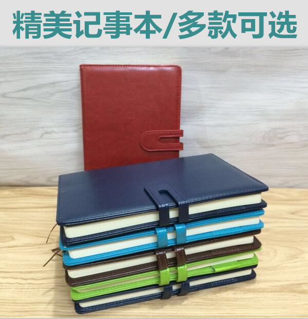 New notebook wholesale company enterprise logo notebook custom a5 handwritten diary with button leather