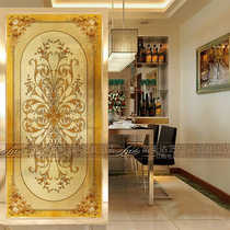 European art glass entrance living room background wall craft glass decoration decorative screen partition tempered glass