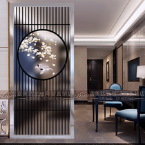 Modern Minimalist Art Glass Living Room Screen Partition Entrance Genguan Background Wall Shoe Cabinet Pipette