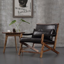 Nordic solid wood single sofa chair modern minimalist living-room balcony Leisure chair in talks for coffee room table and chairs combination